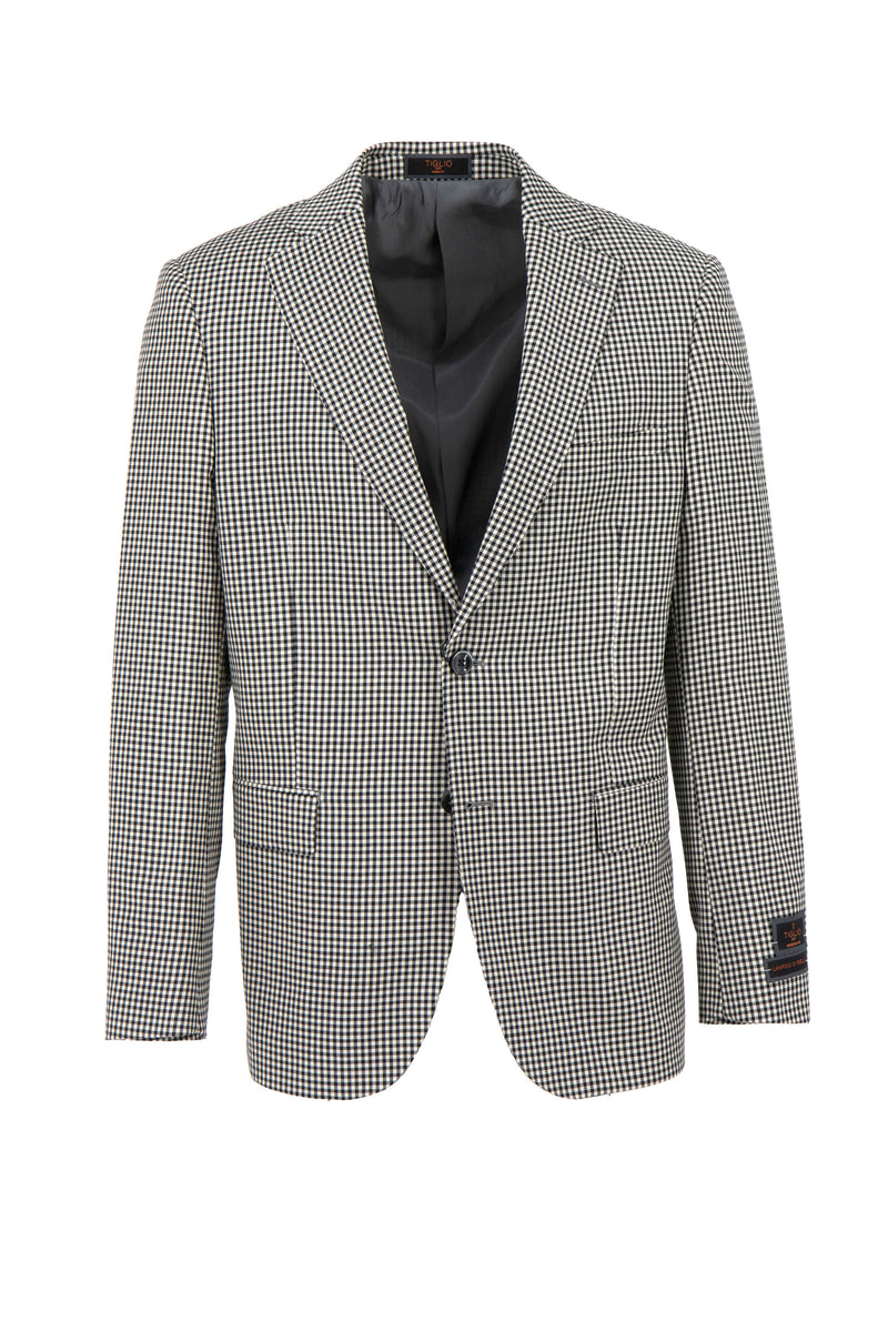 Tiglio Luxe Black Dolcetto Modern Fit, Pure Wool Jacket TIG1001 main image 0