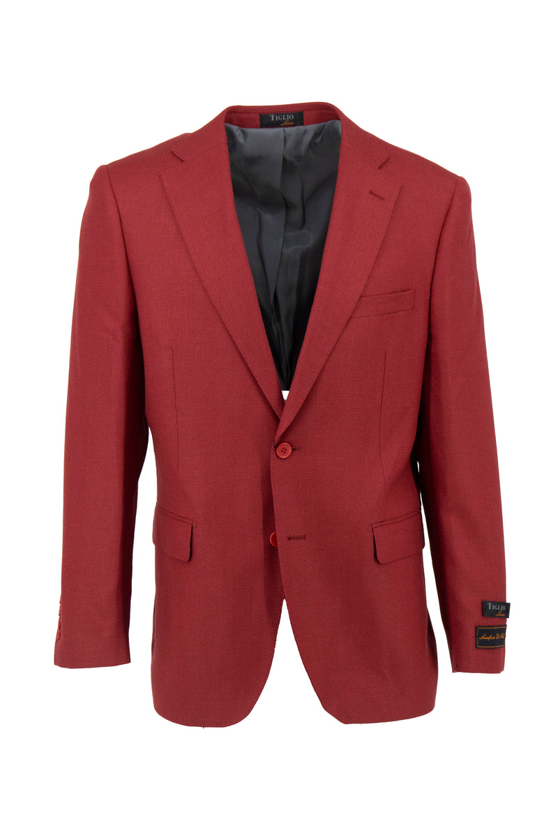 Tiglio Luxe Sangria Dolcetto/THP Modern Fit half lined, Pure Wool Jacket TL5516 main image 1
