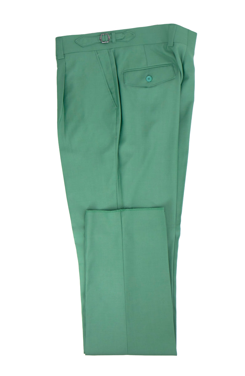 Tiglio Luxe Black Semi-Wide Leg Wool Marbella Dress Pants TIG1001