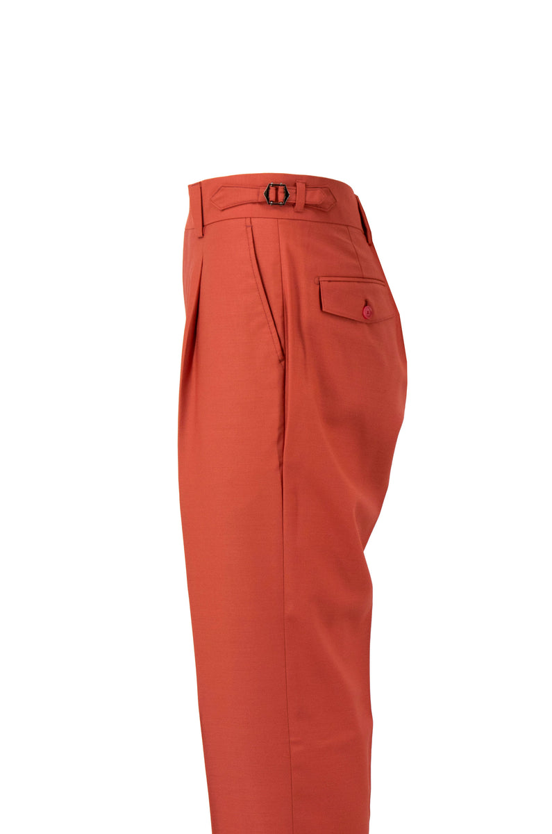 Tiglio Rosso Orvietto Solid Coral Semi Wide Leg CORAL main image 0