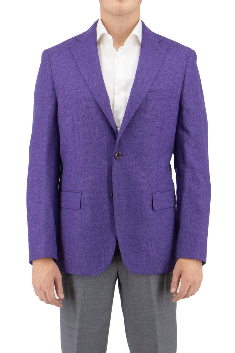 Tiglio Luxe Amber with Baby Blue Windowpane Dolcetto Modern Fit, Pure Wool Jacket TL2611 main image 1