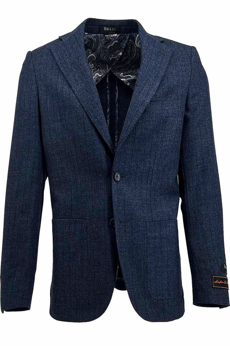 Tiglio Luxe Plum Dolcetto/THP Modern Fit half lined, Pure Wool Jacket TL5591 main image 1
