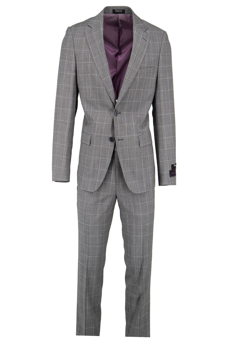 Tiglio Luxe Dolcetto Modern Fit Peach Suit TL4013 main image 0