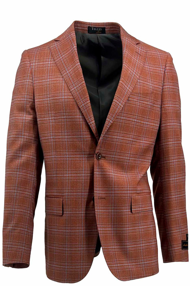 Tiglio Luxe Raspberry Hopsack Dolcetto Modern Fit, Pure Wool Jacket TL107399