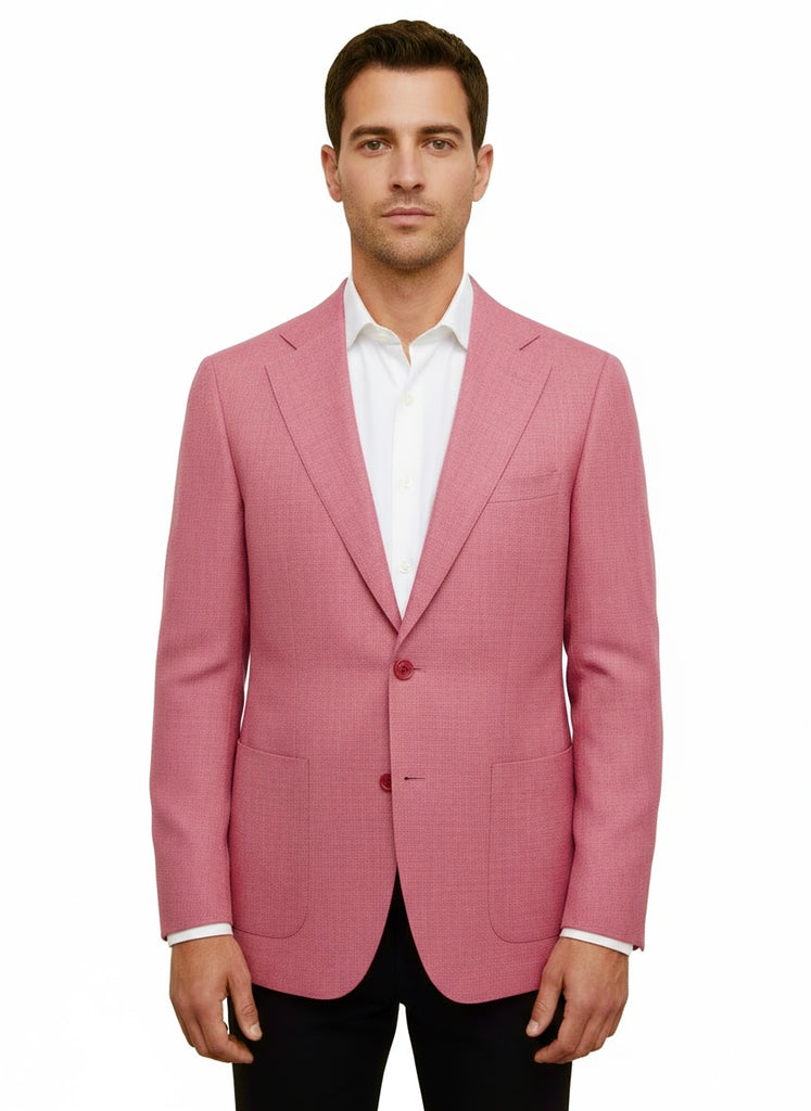 Rose Veneto/THP Slim Fit half lined, Pure Wool Jacket by Tiglio