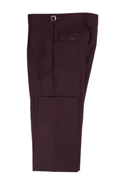 Burgundy Semi-Wide Leg Wool Marbella Dress Pant by Tiglio Lux Italian Suit Outlet Burgundy Semi-Wide Leg Wool Marbella Dress Pant by Tiglio Lux Italian Suit Outlet