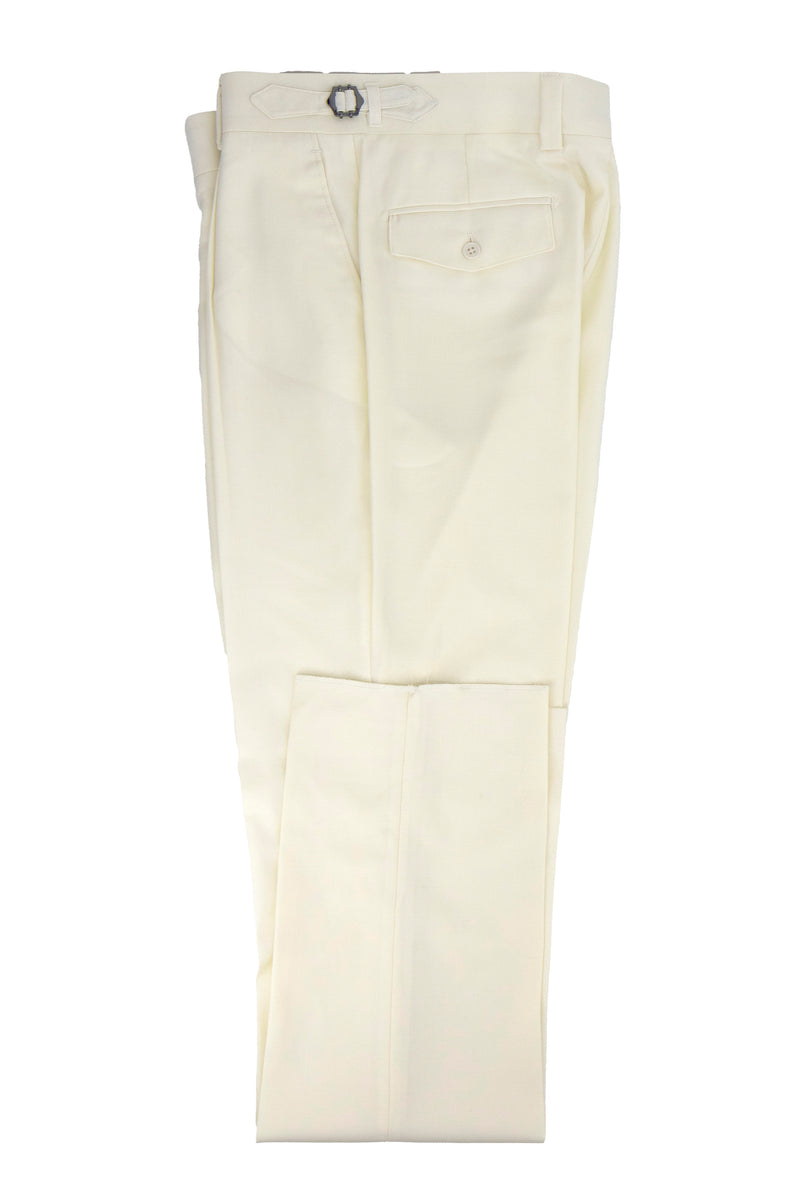 Tiglio Luxe Olive Semi-Wide Leg Wool Marbella Dress Pants main image 1