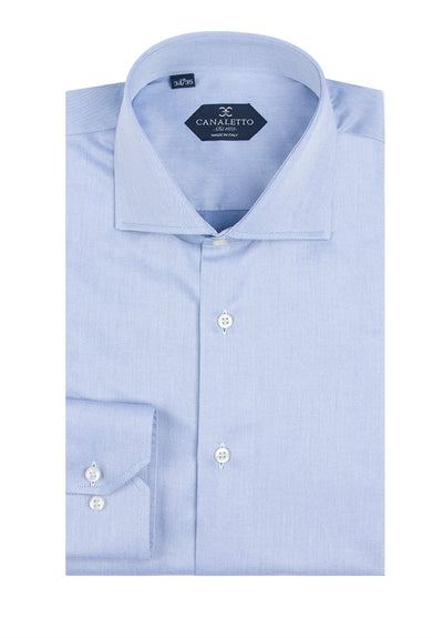 Grayish Blue Dress Shirt, Regular Cuff, by Canaletto Acapulco/3  Canaletto - Italian Suit Outlet