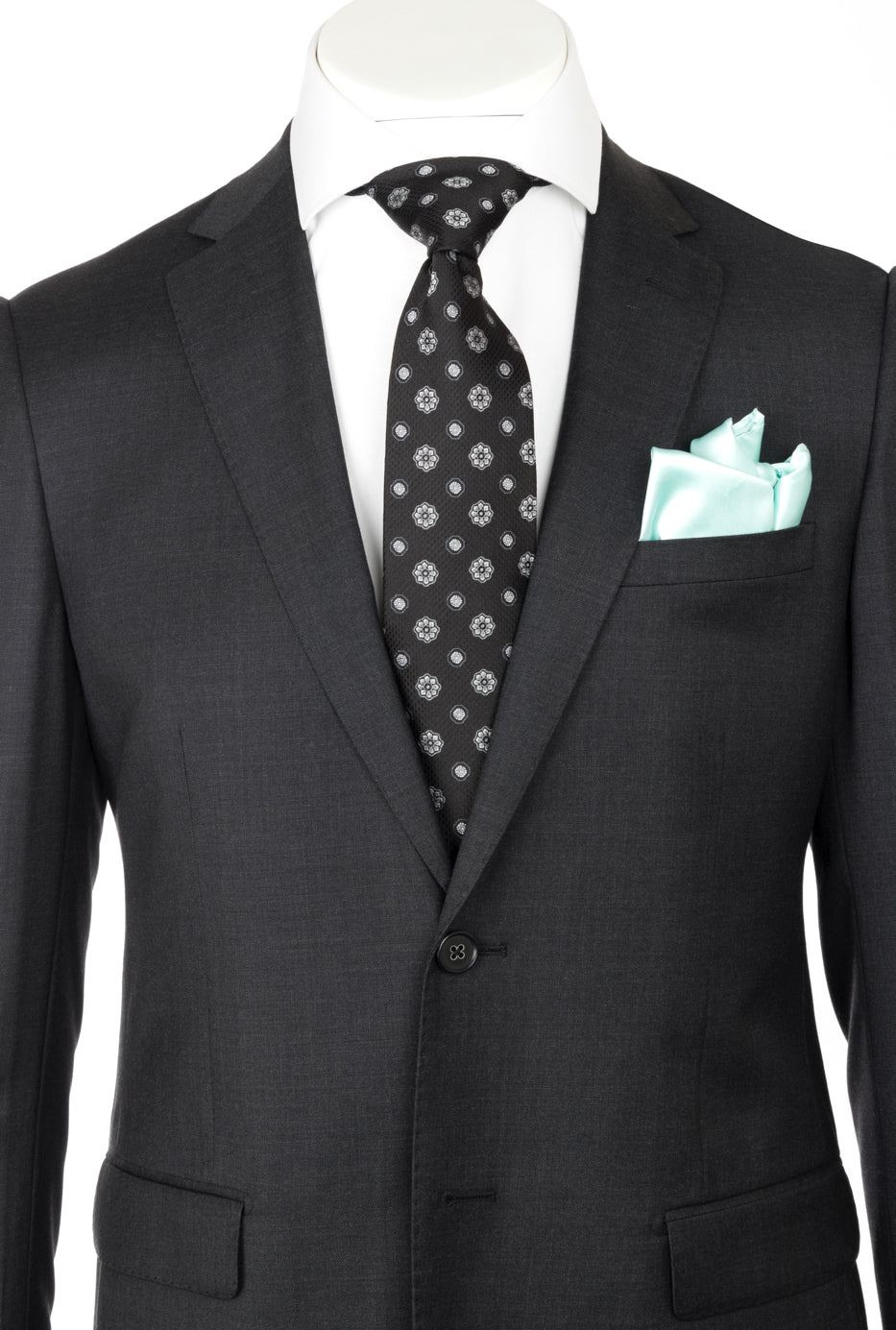 PORTO Slim Fit, Charcoal Gray, Pure Wool Suit by REDA Cloth
