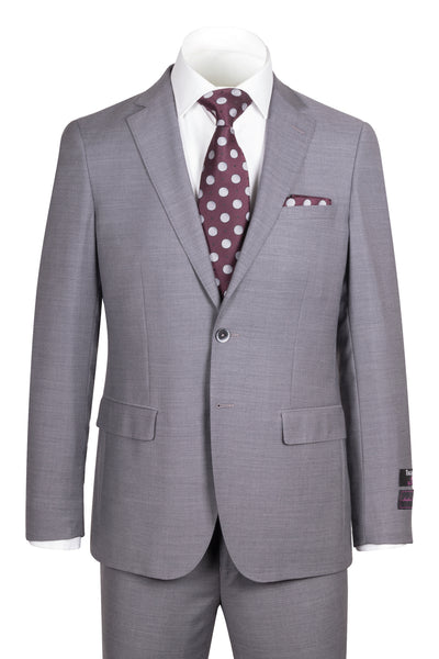 Porto Gray, Slim Fit, Pure Wool Suit by Tiglio Luxe E09063/26  Tiglio - Italian Suit Outlet