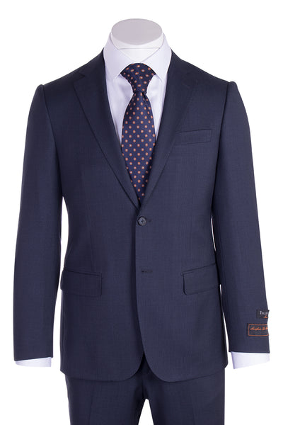 Novello Blue Birdseye Pure Wool Men’s Suit by Tiglio Luxe IDM7018/9  Tiglio - Italian Suit Outlet