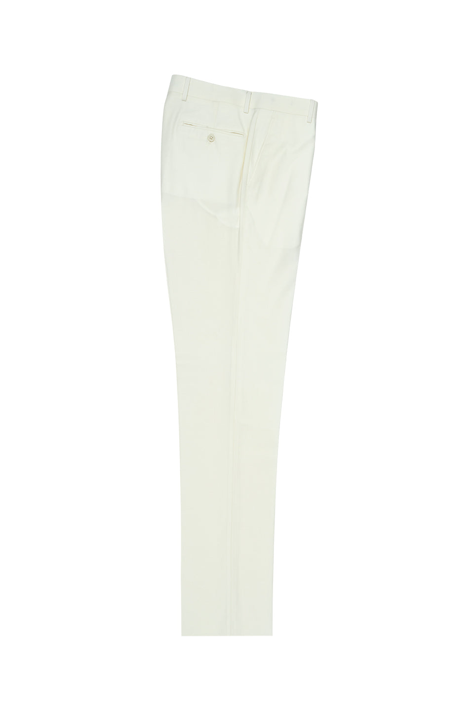 Offwhite Flat Front Wool Dress Pant 2560 by Tiglio Luxe 40