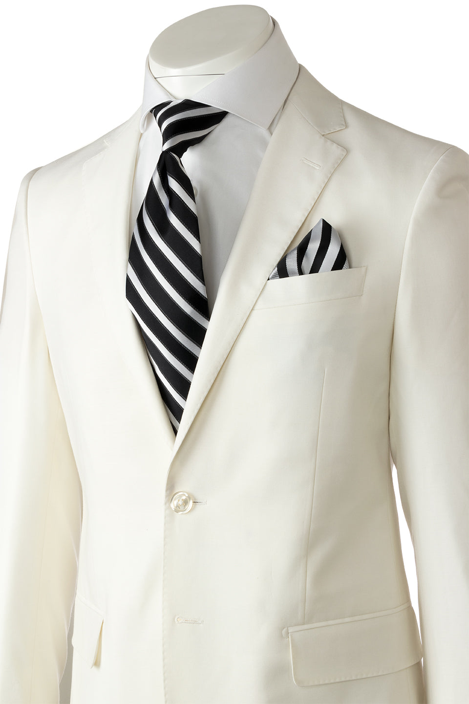 Novello Off White Pure Wool Men s Suit by Tiglio Luxe 38S