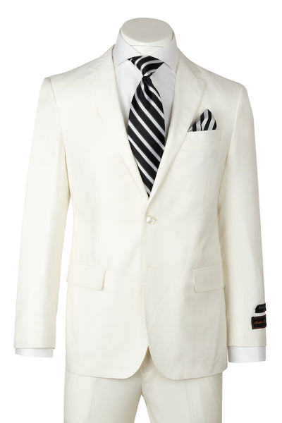 Novello Off-White Pure Wool Men’s Suit by Tiglio Luxe  Tiglio - Italian Suit Outlet
