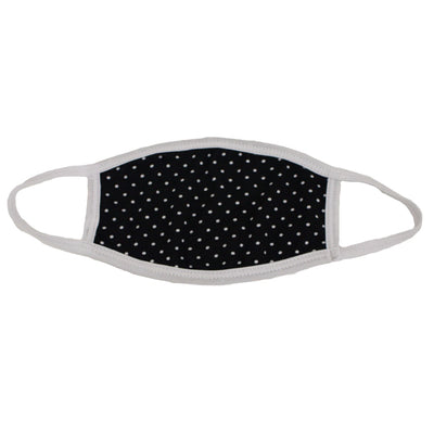 Kids Mask- Black with White Polka Dots  Italian Suit Outlet - Italian Suit Outlet