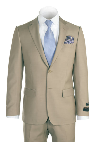 Novello Tan Pure Wool Men’s Suit by Tiglio Luxe TIG1004  Tiglio - Italian Suit Outlet