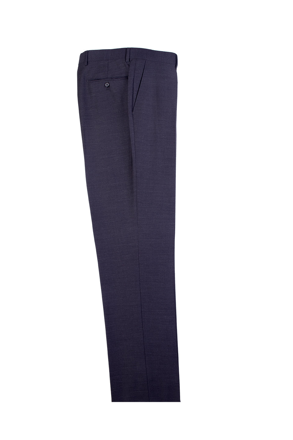 Charcoal Gray Flat Front Wool Dress Pant 2560 by Tiglio Luxe TIG1010 40