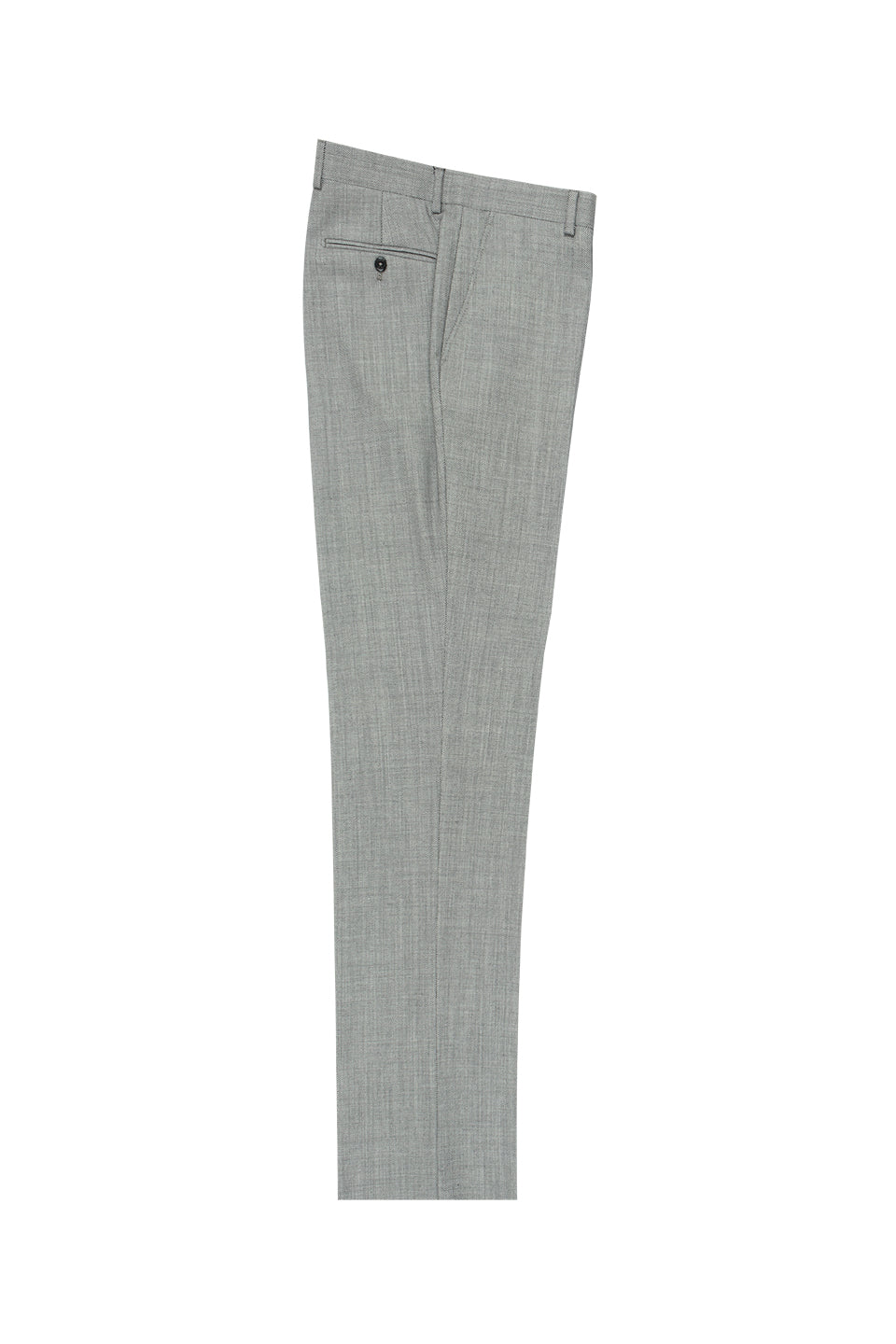 Light Gray Birdseye Flat Front, Pure Wool Modern Fit Dress Pants by Ti Italian Suit Outlet Light Gray Birdseye Flat Front, Pure Wool Modern Fit Dress Pants by Ti Italian Suit Outlet