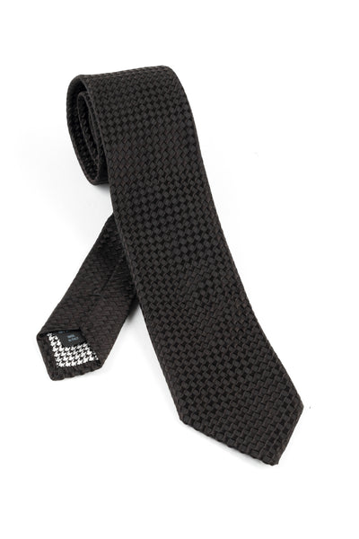 Pure Silk Black Tie by Canaletto V1034  Canaletto - Italian Suit Outlet